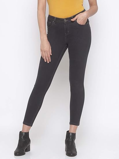 mid rise clean look jeans