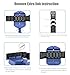 LoveBlue for Gear Sport Bands,Gear Sport SM-R600 Stainless Steel 20mm Band Replacement for Samsung Gear Sport SM-R600 Smart Watch(Black)