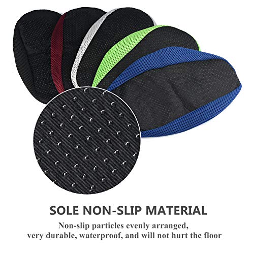5 Pairs Mesh Non Slip Washable Reusable Shoe Covers For Household Thickened Boot Covers (5 Color)