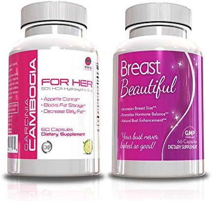Womens Fitness Kit-Garcina for Her & Breast Beautiful, 30 Day Supply, Women Health Supplements