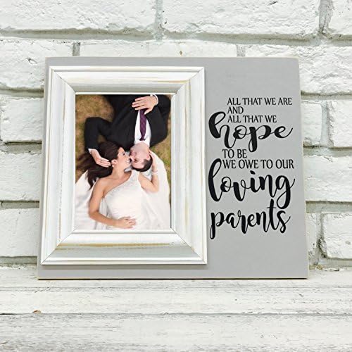 Parents Thank You Wedding Picture Frame Gift All That We Are 12" x 14" holds 5" x 7" Photo Madi Kay Designs