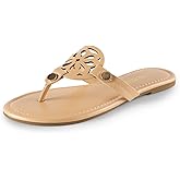 DREAM PAIRS Women's Flip Flops Comfortable Soft Cushion Slide Slip on Summer Beach Thong Flat Sandals