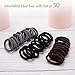 50 Pieces Cotton Hair Ties Hair Bands Elastics Ponytail Holders in 3 Colors for Thick Hair- Plainless Traceless soft Elastic Hair Rubber Bands Headband Scrunchies Hair Accessories for All Hair Types