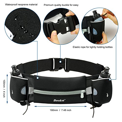 [- Becko Lightweight & Durable Waterproof Bag / Running Belts / Runners Belt / Race Belt - Fitn
