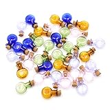 2ml Small Mini Glass Bottles Jars with Cork