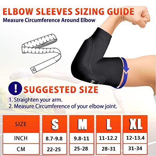 image for BenKen Elbow Brace Adjustable Elbow Support Compression Sleeves for Te
