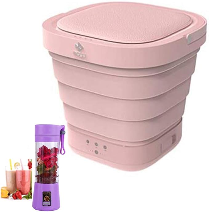 Portable Mini Folding Bucket Washing Machine, Fully Automatic Small