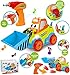 JOYIN Take-Apart Truck Toy DIY Construction Bulldozer Assembly Light and Sound Car Truck with Drill and Tools, LED Light Up for 3 4 5 Years Old Boys Girls, Toddler Learning, STEM Educational Gift