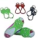 Walk Traction Ice Cleat Tread Anti slip Universal 5 Teeth Stud Snow Ice Grippers Spikes Attaches Shoes Boots for Hiking Climbing Winter Outdoor