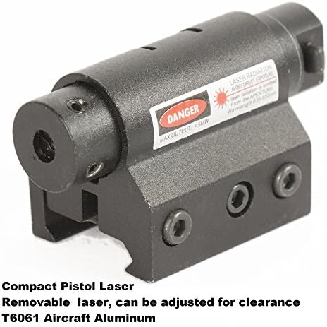 Into the Wild 5mw Removable Red Dot Laser Sight w/Pressure Switch &amp; Batteries for Mount