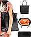 FASH Crocodile Textured Top Double Handle Structured Tote Handbag, One Size