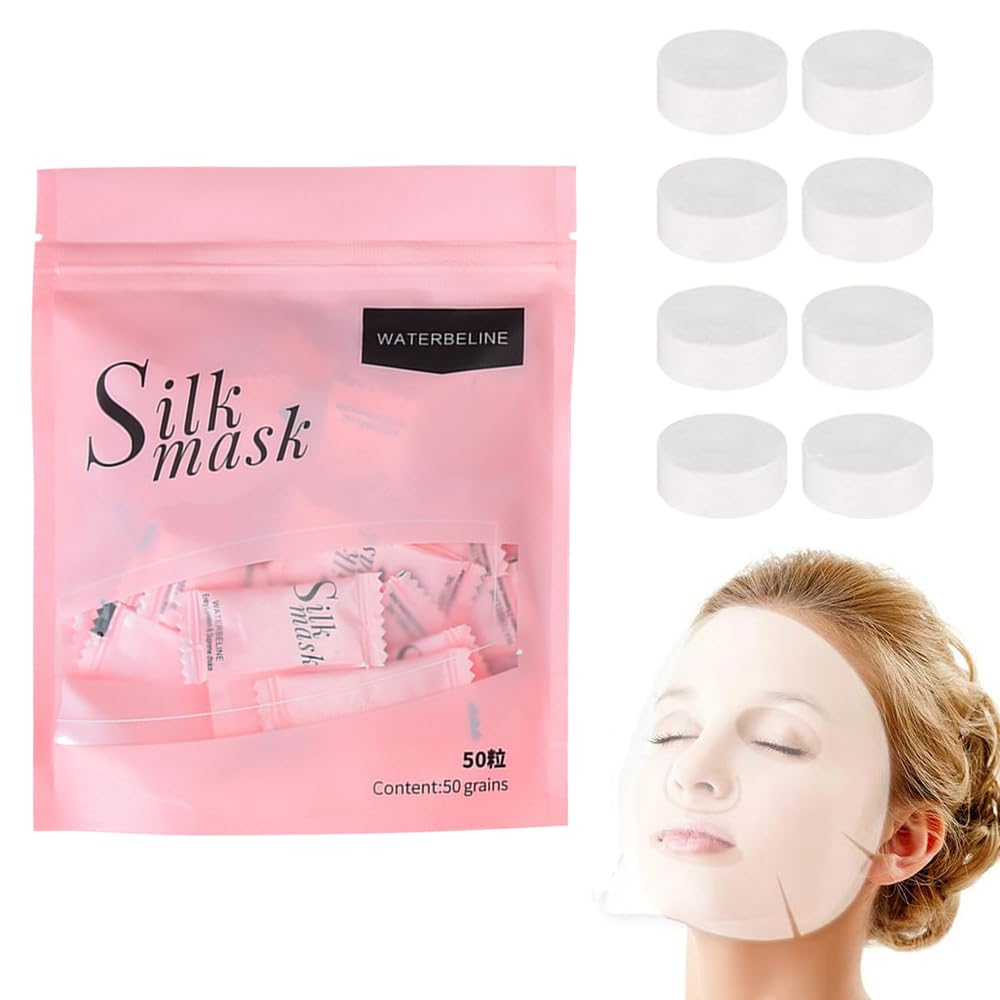 1 Pack Compressed Facial Mask Sheet Soft Skin Care Compressed Face Mask Mini Disposable Facial Masks for DIY Facial Cleaning Face Care Tools