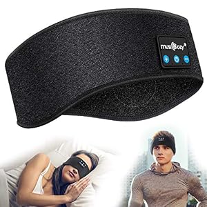 Sleep Headphones Bluetooth Headband Personalised Gadgets Gifts for Men Women,Wireless Headphones Headband,Music Headband…