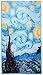 Salutto Women 100% Silk Scarves Van Gogh Starry Night Painted Scarf (1)