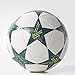 adidas Performance Champions League Finale Capitano Soccer Ball, White/Vapor Steel Grey/Tech Green, Size 5