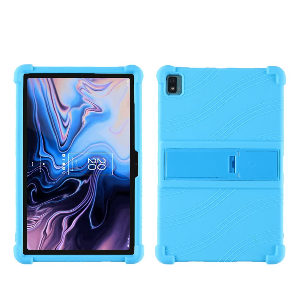 LEHEE Case for TCL 10 Tab Max 4G 10.36", Adjustable Soft Silicone Kids Friendly Protective Cover for TCL 10 Tab Max 4G (10.36"), Blue