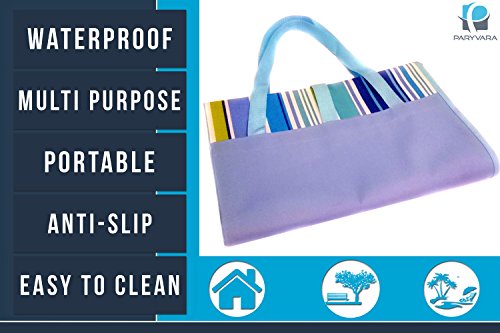 Beach Mat, Picnic Mat, Camping Mat, All Purpose Mat - Use the Waterproof Mat, Large Mat is 57"x80".
