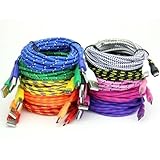 Micro USB Cable,3ft 6ft 10ft Braided Fabric Micro USB Data&Sync Charger Cable Cord for Samsung Galaxy S7/S6/S5/Edge,Note 5/4/3,HTC,LG,More 10 ft Black