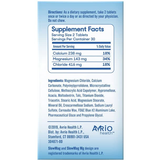 SlowMag SlowMag Magnesium Chloride With Calcium, Packaging may vary