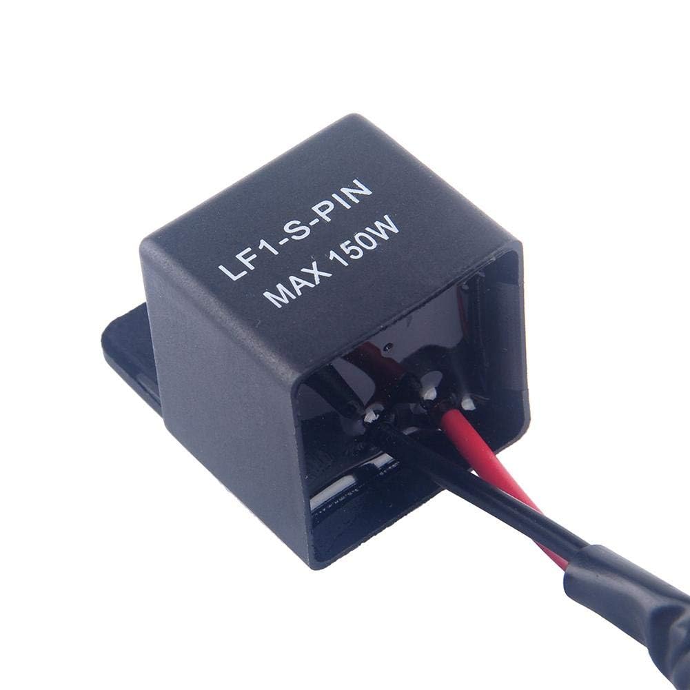 Keenso 2 Pins Universal 12 V Electronic LED Flashing Relay Motorcycle Flashing Indicator