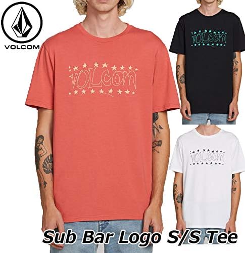 Amazon ボルコム Tシャツ メンズ Sub Bar Logo S S Tee 半袖 A Us S Mlt 赤 Tシャツ カットソー 通販