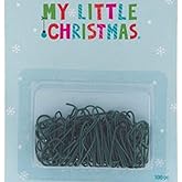 Little Christmas Mini Tree Ornament Hooks Green 100pc 1 inch