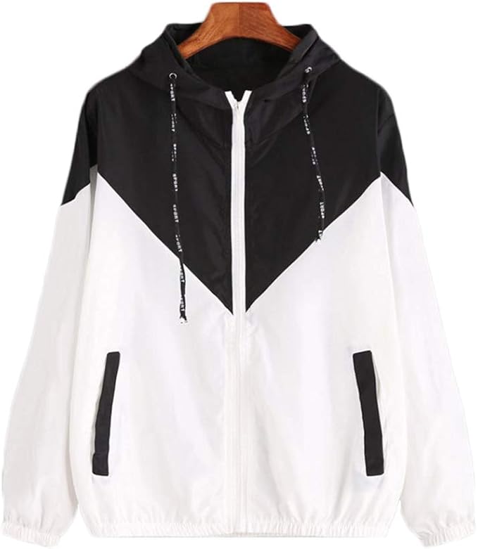 Amazon Wdfword レディース メンズ ウィンドブレーカー 男女兼用