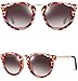 ATTCL Women's Vintage Fashion Round Wayfarer Polarized Sunglasses For Women 18203 C2red