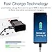 Samsung Galaxy S8 S9 Chargers Adaptive Fast Charging Compatible Samsung Galaxy S9 S9 Plus S8 S8 Edge S10 S10e Note 8 Note 9 Fast Wall Charger Adapter Block with 4 feet USB Type C Cable (2 Pack, Black)