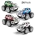 Prextex Pack of 24 Monster Pullback Trucks Stocking Stuffers Party Favors