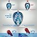Snorkel Mask Full Face 180°View with Free Breath Technology-Cutting-edge Easy Breathing Design Perfect for Adults and Innovative and Comfortable Design Prevents Gag (Green, S/M)