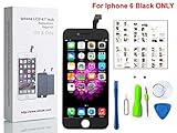 iPhone 6 Screen Replacement For Lcd Touch Screen Digitizer Frame Assembly Set (Black)