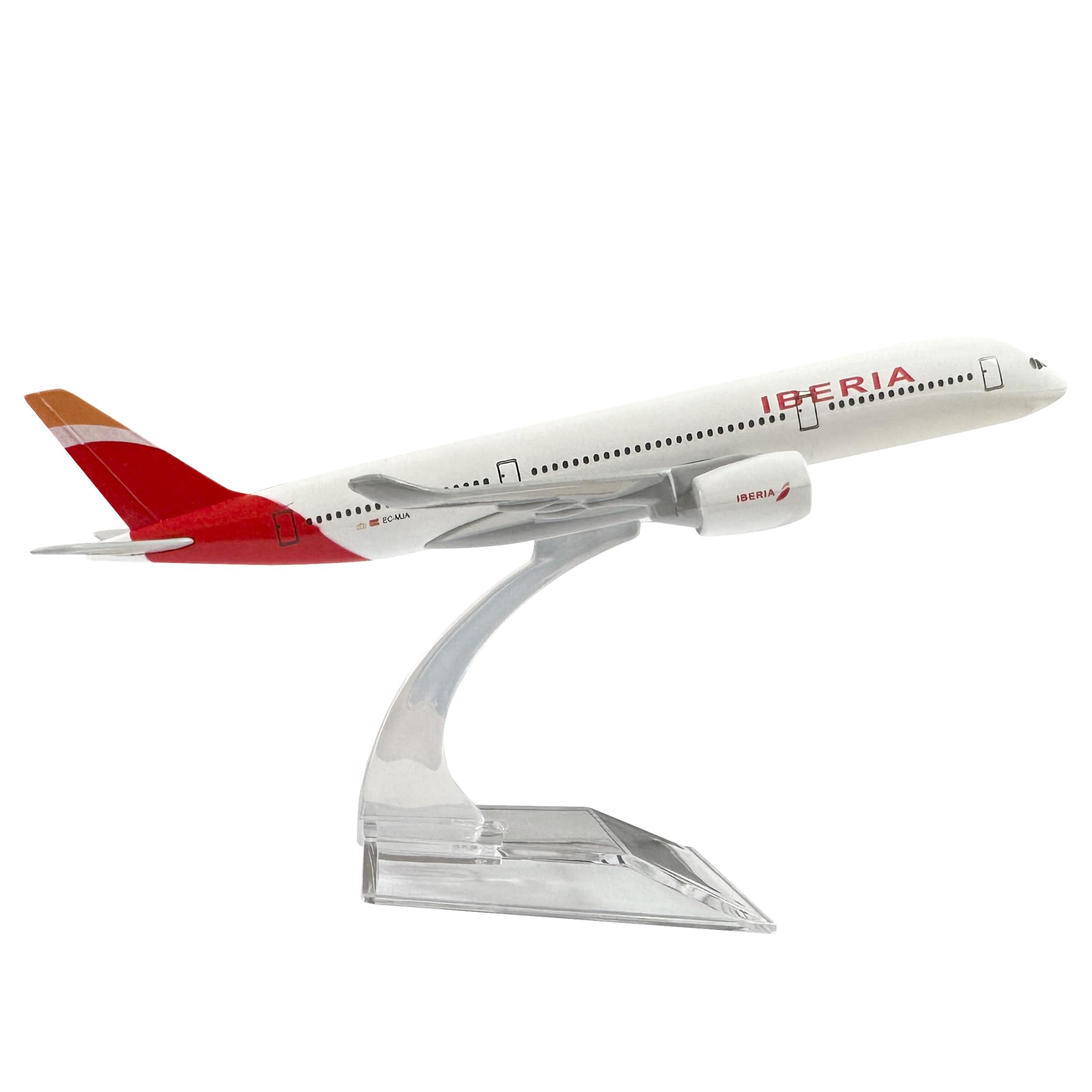 Bswath Model Airplane 1:400 Model Airplane Iberia Airbus 330 Model Plane Metal Alloy Die-Cast Aircraft for Gift and Collection