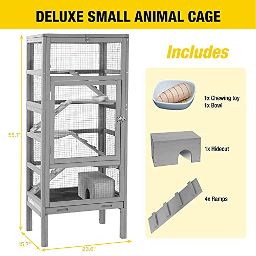 Aivituvin Ferret Cage Rat Cage for Chinchilla, Lizard,Squirrel