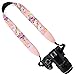 Wolven Pattern Cotton Camera Neck Shoulder Strap Belt Compatible with DSLR/SLR/Men/Women etc (Pink Flower)
