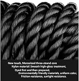 WUWYOUWL 2PCS 10M 7MM Nylon Rope - Natural Twisted, Durable Purple Cord for view 4