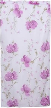 Vosarea Lila Gardinen Tinte Malerei Blumen Fenster Vorhange Fur Wohnzimmer Schlafzimmer Amazon De