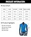 Mens Button Front Long-sleeve Solid Color Casual Slim Fit T-shirt Blue Medium