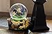 Labrador Puppies Playing in Flowers Glass Musical Snow Globe Plays Song That's What Friends Are For