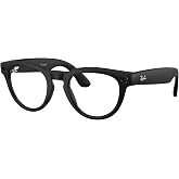 Meta Ray-Ban (Gen 2) Headliner Smart AI Glasses, Matte Black, Clear Lenses | Color: ; Women 2x Battery Life 3K Ultra HD Resolution 12 MP Ultra-Wide Camera; Audio; Video Clear Lenses Wearable Technology.