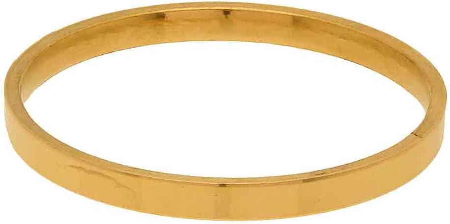 Memoir Brass 7mm Broad Bangle Bracelet Cuff Kada for Men and Women