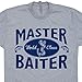 Master Baiter T Shirt Funny Fishing Offensive Novelty Rude Fisherman Slogan Mens Humor Tee Shirtmandude