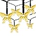 SATU BROWN Outdoor Solar String Lights, 21ft 30LED Fairy Butterfly Waterproof Lights Decorative Lighting for Home, Garden, Patio, Yard, Christmas, Parties