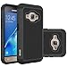 J1 2016 Case, Galaxy Amp 2 Case, Galaxy Express 3 Case, OEAGO [Shockproof] [Impact Protection] Hybrid Dual Layer Defender Protective Case Cover for Samsung Galaxy Amp 2 / J1 2016 / Express 3 - Black