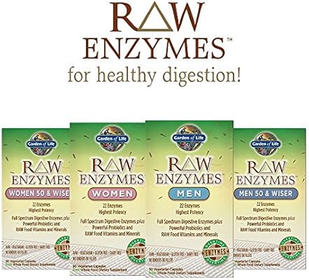 Garden Of Life Vegetarian Digestive Supplement For Women Raw Enzymes For Digestion Bloating Gas And Ibs 90 Capsules Amazon Sg Health Personal Care