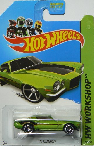 Hot wheels 2014 muscle mania hw workshop green  70 cama…