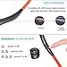 Portable Neck fan personal wearable hands free hanging fan lazy neckband Battery operated fan usb rechargeable necklace sports fan Headphone fan 3 speeds for room office outdoor travel sport-Black