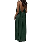SHOPESSA Backless Cami Dresses for Women Casual Solid Color Sleeveless House Dress 2026 Summer Beach Vacation Lounge Dress