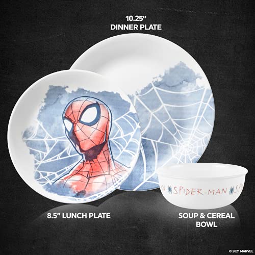 marvel spider man dinnerware set