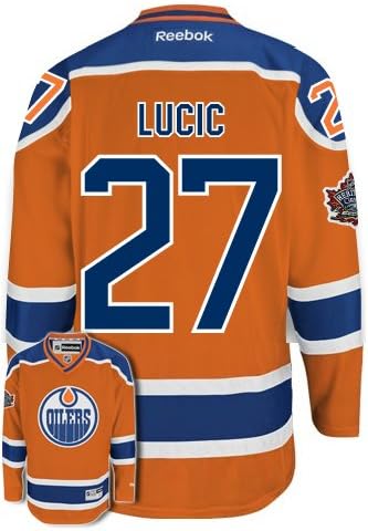 Milan Lucic Edmonton Oilers Heritage Classic Reebok Premier Jersey NHL
